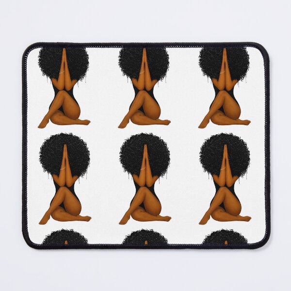 Item preview, Black Woman Afro Illustration designed and sold by LC&LCPlatform.