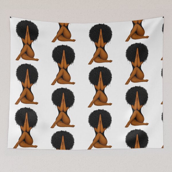 Item preview, Black Woman Afro Illustration  designed and sold by LC&LCPlatform.