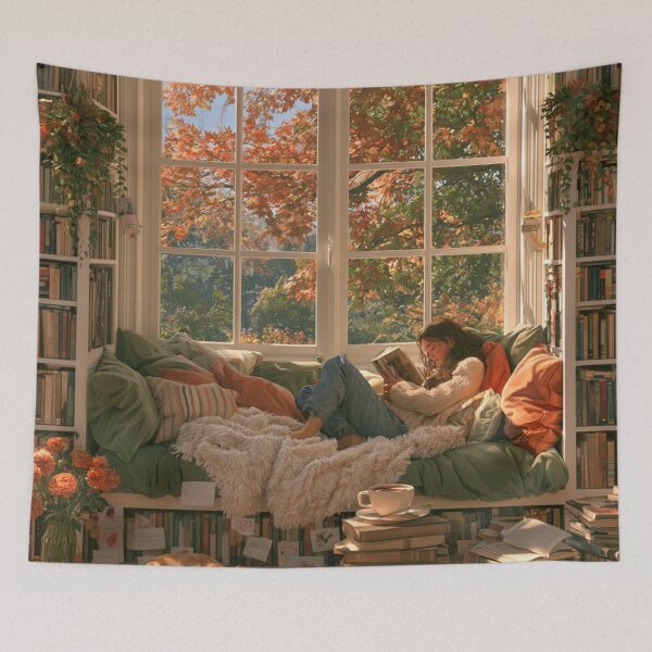Item preview, Fall Reading designed and sold by bubblyrainbow.