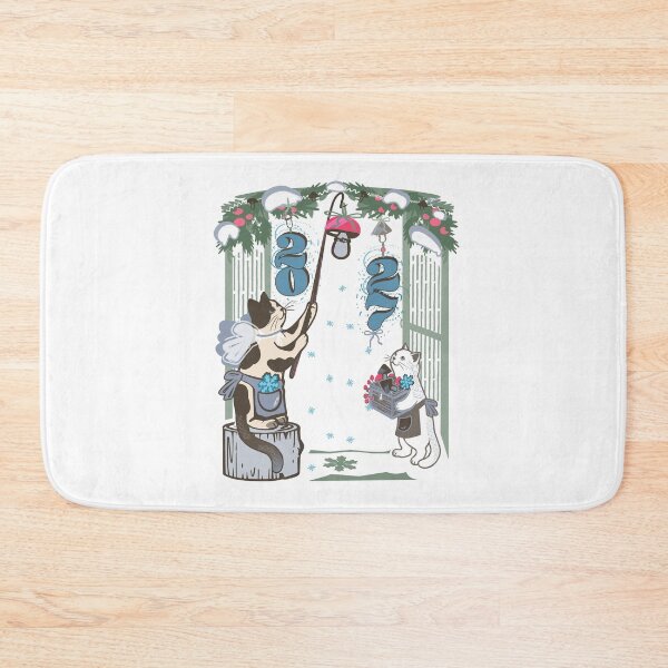 Item preview, 2027 New Year Cat Decorating - light version designed and sold by catnbloom.