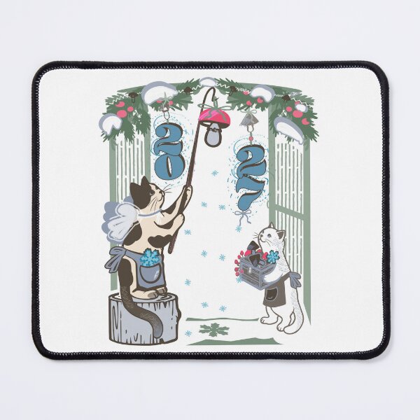 Item preview, 2027 New Year Cat Decorating - light version designed and sold by catnbloom.