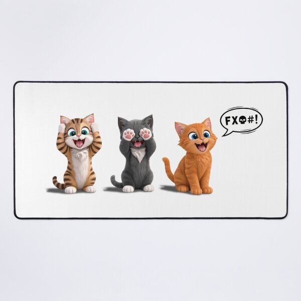 Item preview, Three Wise Kittens: Hear no evil, See no evil, Speak… designed and sold by CCWorkfloor.