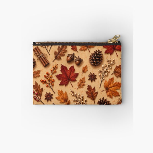 Item preview, Autumn Harvest Pattern – Maple Leaves, Acorns & Pinecones designed and sold by HO•Designs.