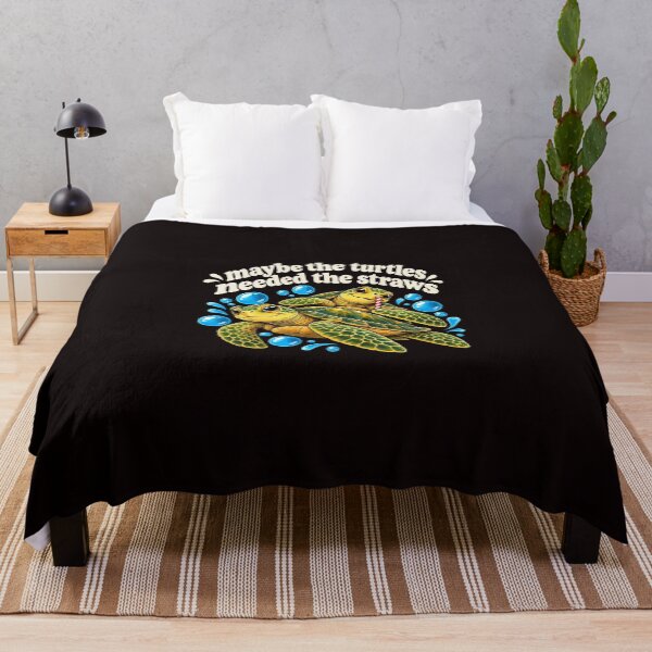 Item preview, Maybe The Turtles Needed The Straws Funny Sea Turtle Quote designed and sold by AnhaPhysic.