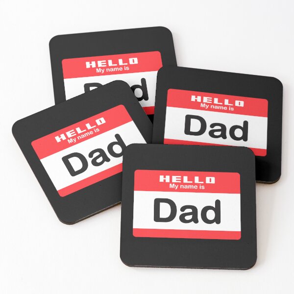 Item preview, Hello My Name Is Dad - Red Name Tag Design designed and sold by Vector-Artist.