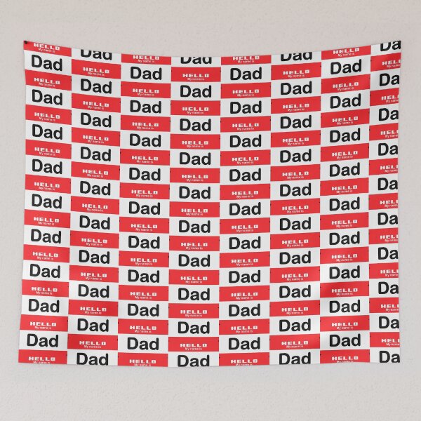 Item preview, Hello My Name Is Dad - Red Name Tag Design designed and sold by Vector-Artist.