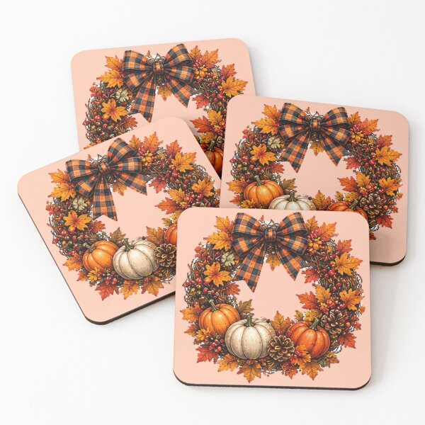Item preview, Autumn Pumpkin Harvest Wreath Halloween designed and sold by DrAsmaaMohamed.
