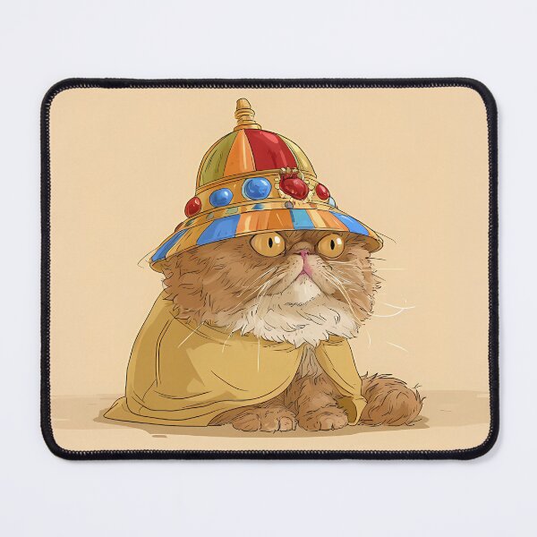 Item preview, Cute Wizard Persian Cat Jeweled Hat Art designed and sold by Lunat1kk.