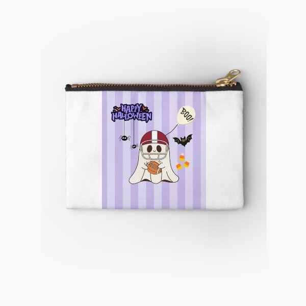 Item preview, Cute Ghost Playing Football.  Happy Halloween.  Boo.  Halloween Football. designed and sold by ShrimpAndGrits.