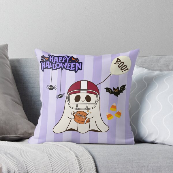 Item preview, Cute Ghost Playing Football.  Happy Halloween.  Boo.  Halloween Football. designed and sold by ShrimpAndGrits.