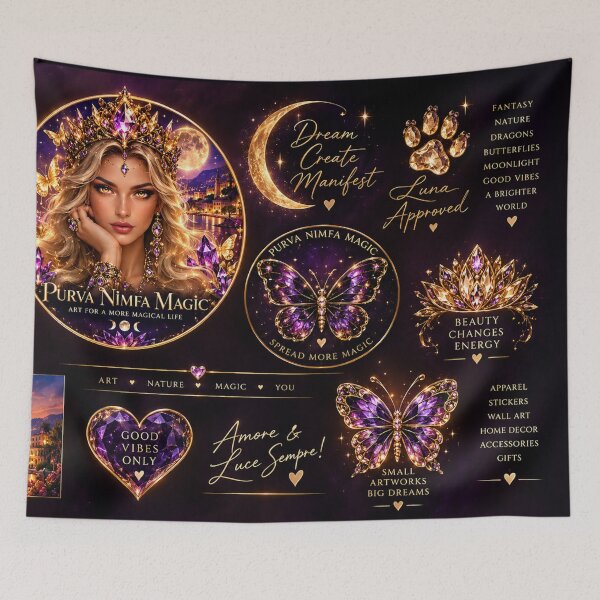 Item preview, Amore & Luce Sempre! designed and sold by PurvaNimfaMagic.