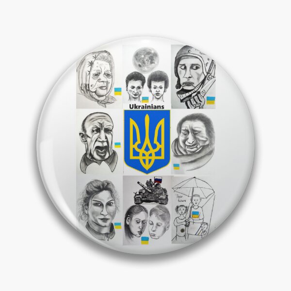 Item preview, Stand With Ukraine: Faces of Ukrainian Dignity designed and sold by SamuraiSixCoin.