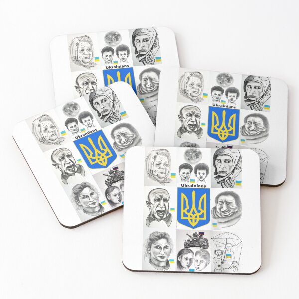 Item preview, Stand With Ukraine: Faces of Ukrainian Dignity designed and sold by SamuraiSixCoin.