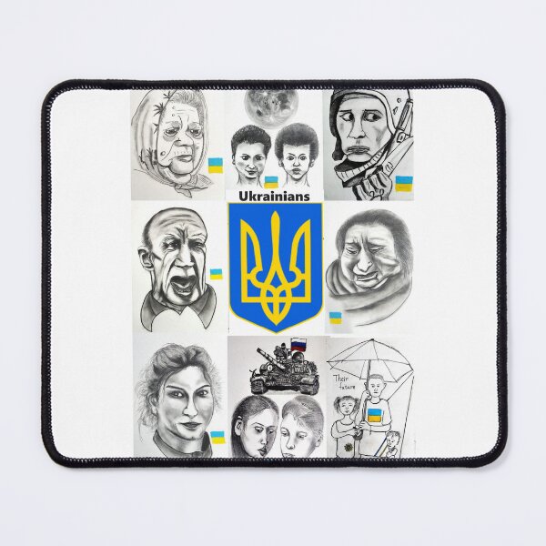 Item preview, Stand With Ukraine: Faces of Ukrainian Dignity designed and sold by SamuraiSixCoin.