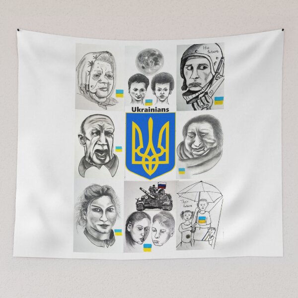 Item preview, Stand With Ukraine: Faces of Ukrainian Dignity designed and sold by SamuraiSixCoin.