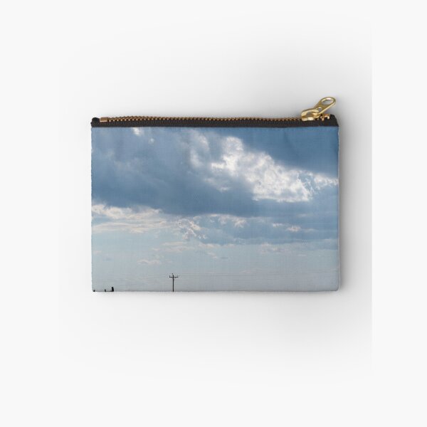 Item preview, Prairie and phone poles with dramatic stormcloud backdrop designed and sold by lisavonbiela.