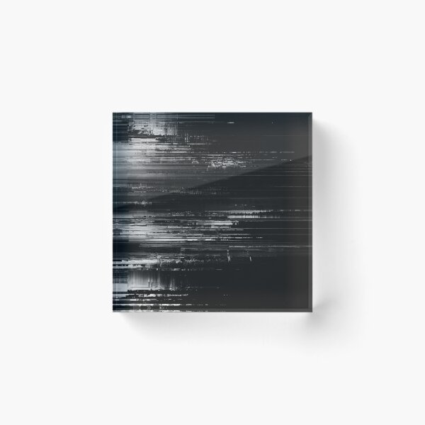 Item preview, Static Divide – Monochrome Glitch Texture designed and sold by AlfiB.