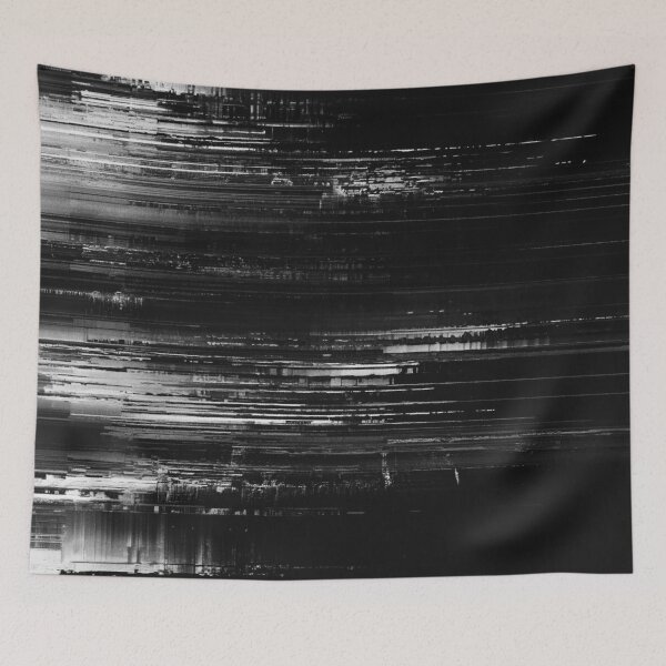 Item preview, Static Divide – Monochrome Glitch Texture designed and sold by AlfiB.