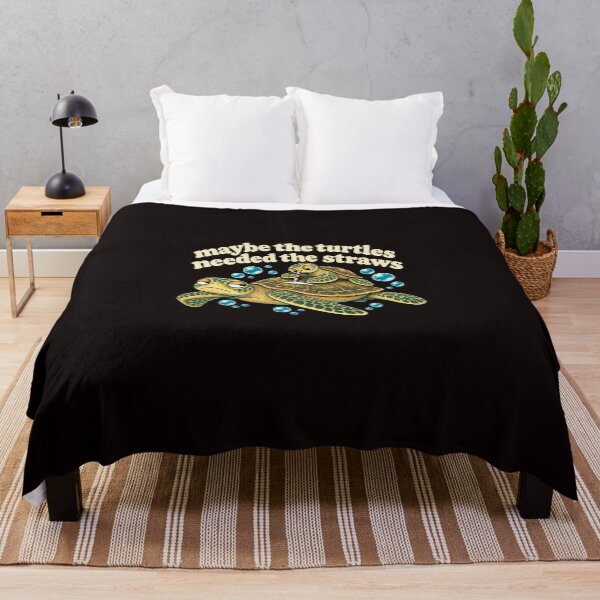Item preview, Maybe The Turtles Needed The Straws Funny Vintage Sea Turtle Quote designed and sold by AnhaPhysic.