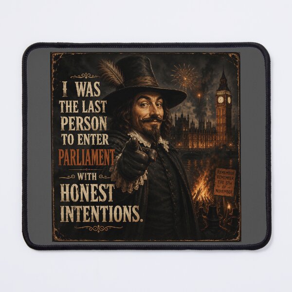 Item preview, Guy Fawkes Honest Intentions Bonfire Night Humour designed and sold by Hornace88studio.