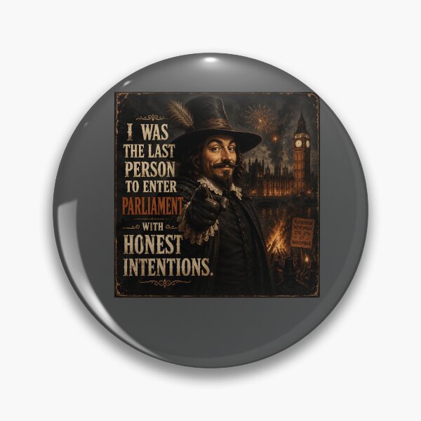 Item preview, Guy Fawkes Honest Intentions Bonfire Night Humour designed and sold by Hornace88studio.