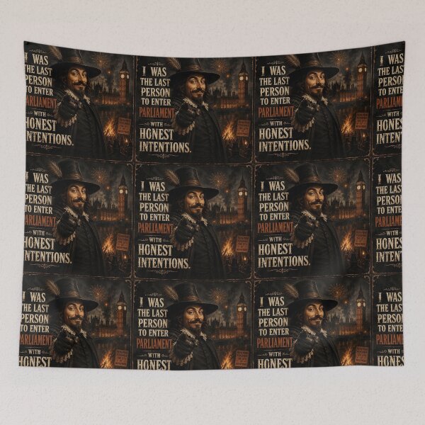 Item preview, Guy Fawkes Honest Intentions Bonfire Night Humour designed and sold by Hornace88studio.
