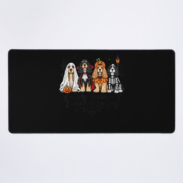 Item preview, Cocker Spaniels Because People are Creepy Halloween Dog  designed and sold by leevekaArt.