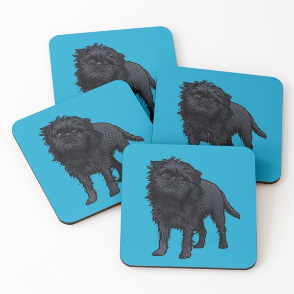 Item preview, Vintage Pop Art Black Affenpinscher Dog Illustration designed and sold by Terry Bain.