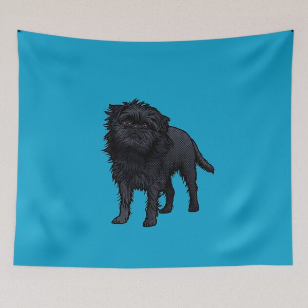 Item preview, Vintage Pop Art Black Affenpinscher Dog Illustration designed and sold by Terry Bain.