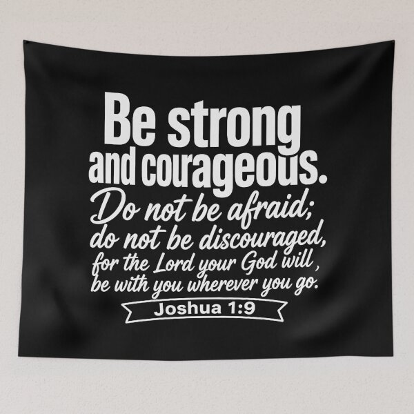 Item preview, Joshua 1:9 Be Strong and Courageous  designed and sold by plushism.