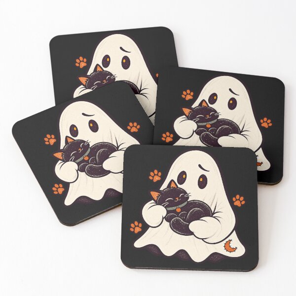 Item preview, Midnight Cat Parent – Ghost & Black Cat designed and sold by krustybel.