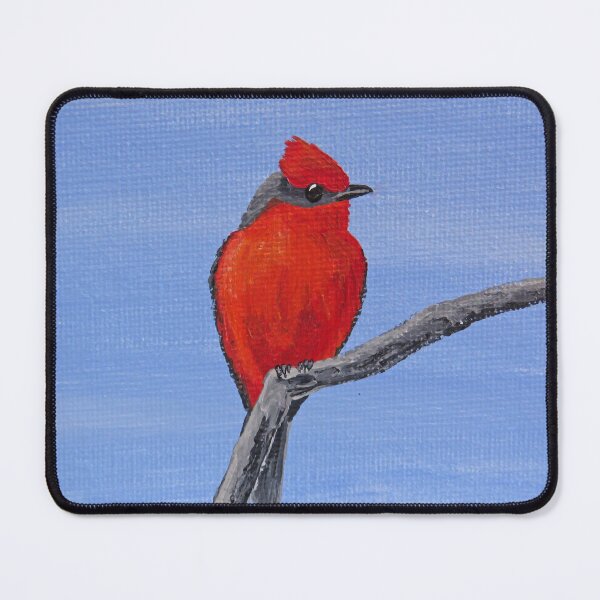 Item preview, Vermilion Flycatcher Patiently Waiting designed and sold by Magpie's Miscellany.