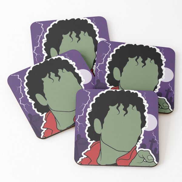 Artikelvorschau, Michael Jackson Silhouette Thriller rote Jacke entworfen und verkauft von LadyCartoon.