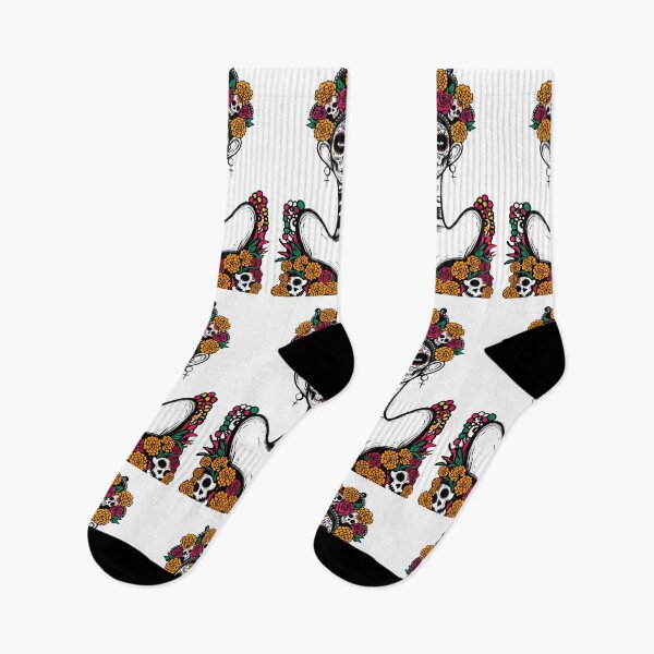 Item preview, Catrina Colorful Sugar Skull Illustration designed and sold by  Ojo de Lilith.