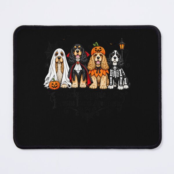 Item preview, Cocker Spaniels Because People are Creepy Halloween Dog  designed and sold by ArtByimamS.