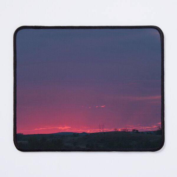 Item preview, Bright pink sunset with clouds and crepuscular rays designed and sold by lisavonbiela.