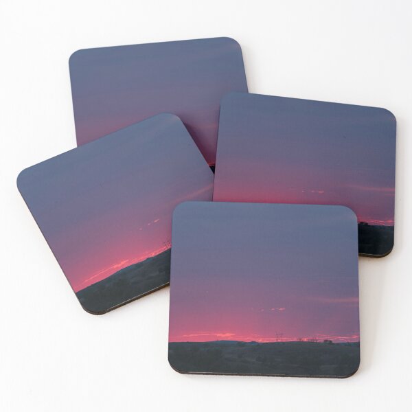 Item preview, Bright pink sunset with clouds and crepuscular rays designed and sold by lisavonbiela.