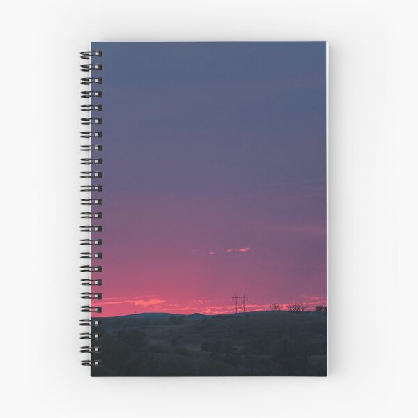 Item preview, Bright pink sunset with clouds and crepuscular rays designed and sold by lisavonbiela.
