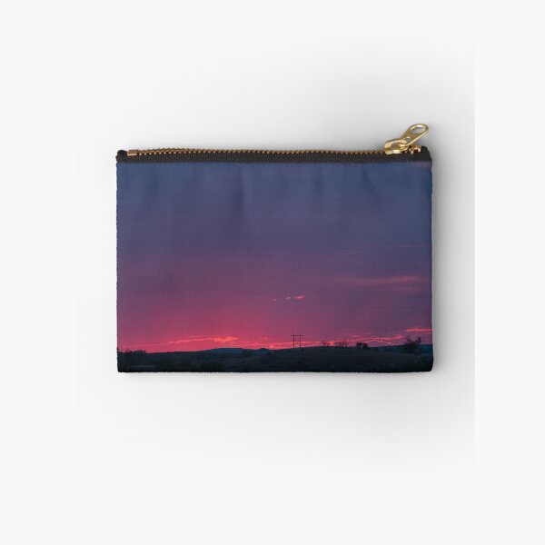 Item preview, Bright pink sunset with clouds and crepuscular rays designed and sold by lisavonbiela.