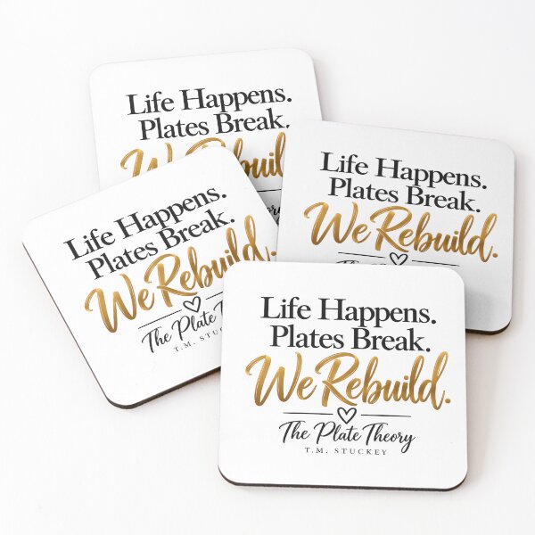Item preview, The Plate Theory – Life Happens. Plates Break. We Rebuild. designed and sold by TMS-Designs.