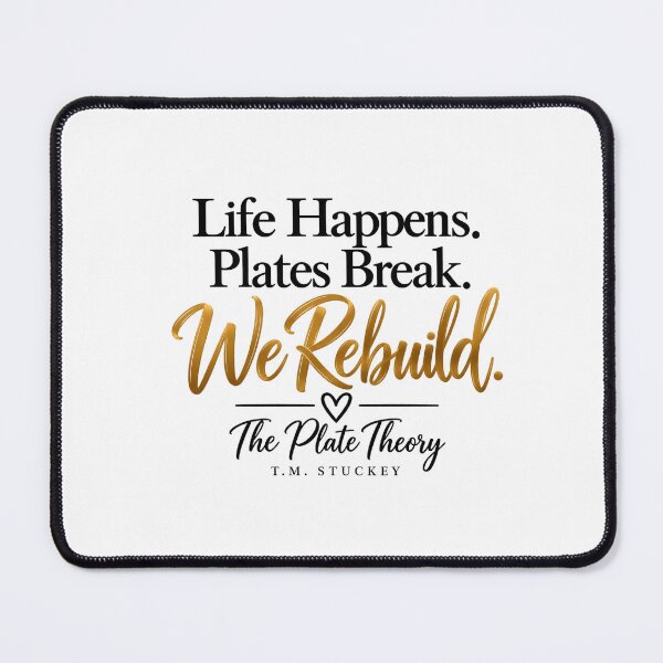 Item preview, The Plate Theory – Life Happens. Plates Break. We Rebuild. designed and sold by TMS-Designs.