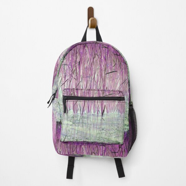 Item preview, Purple Reeds Abstract Nature Water Landscape designed and sold by born30.