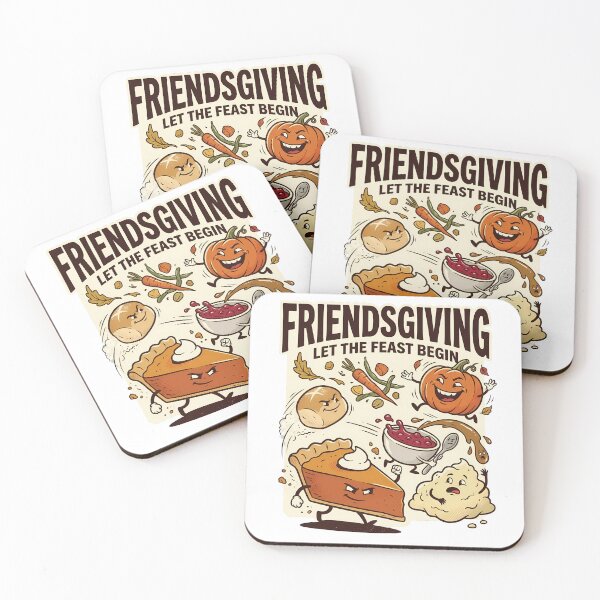 Item preview, Friendsgiving Let The Feast Begin Vintage Thanksgiving designed and sold by VibranPalette.