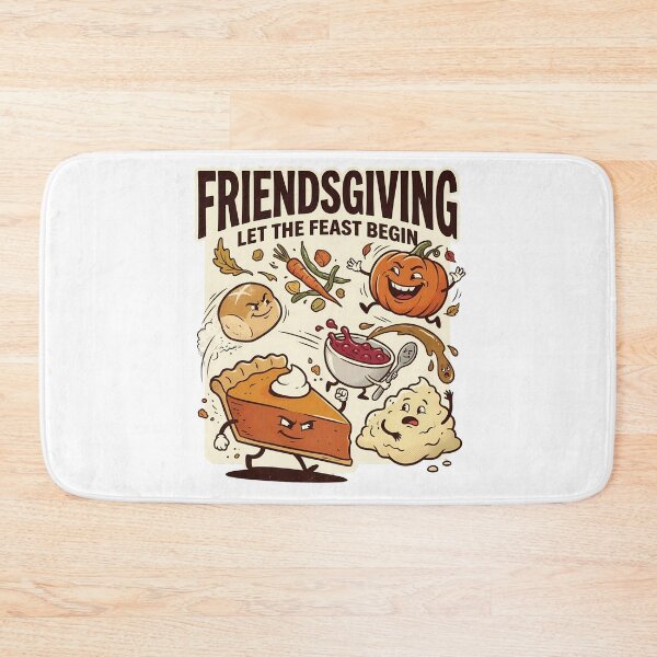 Item preview, Friendsgiving Let The Feast Begin Vintage Thanksgiving designed and sold by VibranPalette.