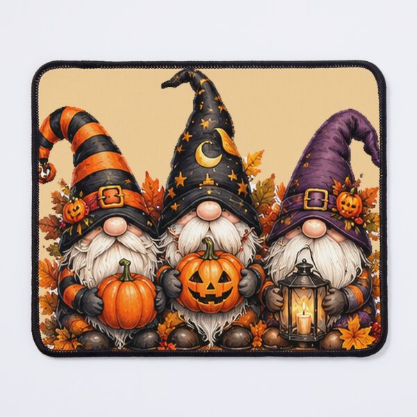 Item preview, Cute Halloween Gnome Trio Pumpkins designed and sold by DrAsmaaMohamed.
