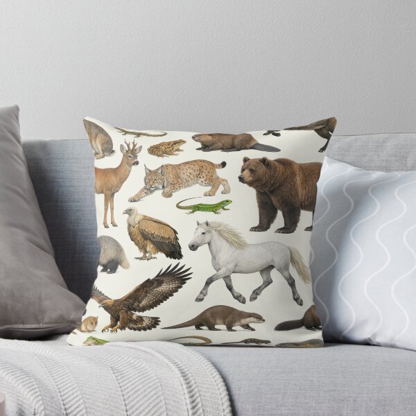 Item preview, Native Animals of France Retro Style Identification Chart designed and sold by kakarikihill.