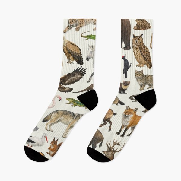 Item preview, Native Animals of France Retro Style Identification Chart designed and sold by kakarikihill.