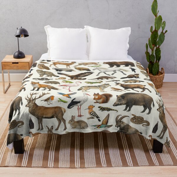 Item preview, Native Animals of France Retro Style Identification Chart designed and sold by kakarikihill.