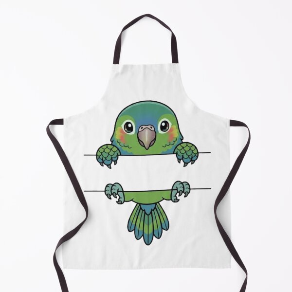 Item preview, Cute Peeking Green Parrot Split Monogram  designed and sold by PetalsPaws.