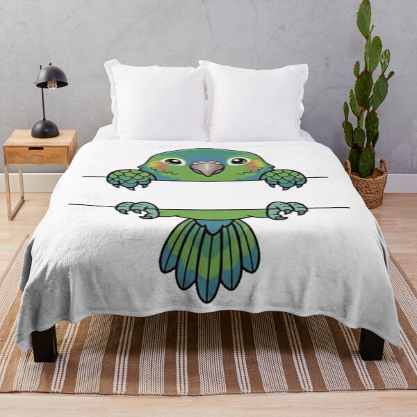 Item preview, Cute Peeking Green Parrot Split Monogram  designed and sold by PetalsPaws.